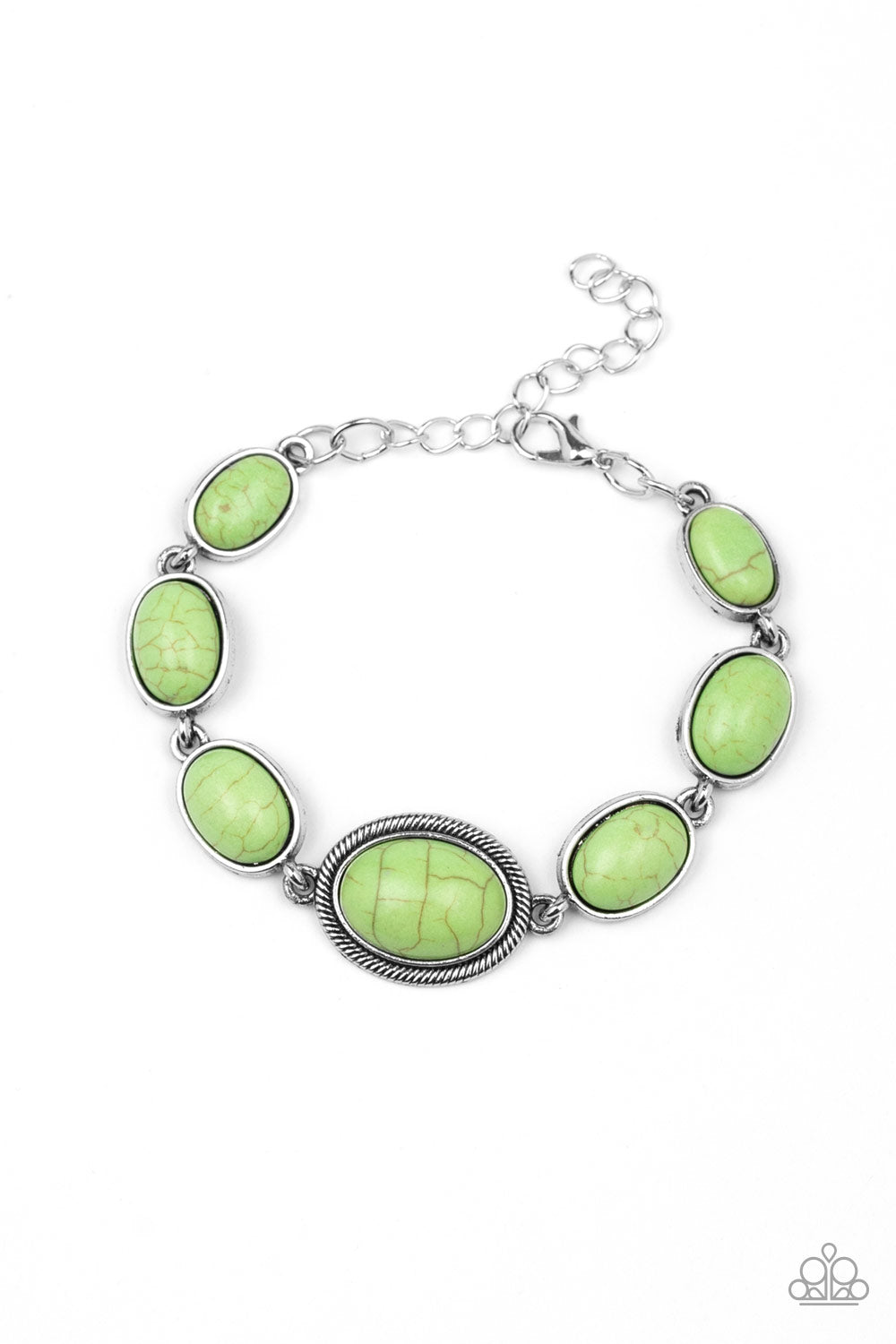 Serene Stonework Green Bracelet