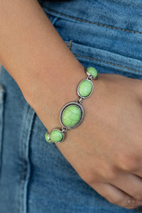 Serene Stonework Green Bracelet