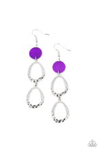Load image into Gallery viewer, Surfside Shimmer Purple Earring