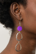 Load image into Gallery viewer, Surfside Shimmer Purple Earring