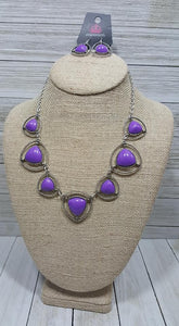 Make A Point Purple Necklace