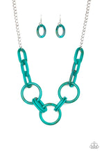 Load image into Gallery viewer, Turn Up The Heat Blue Necklace