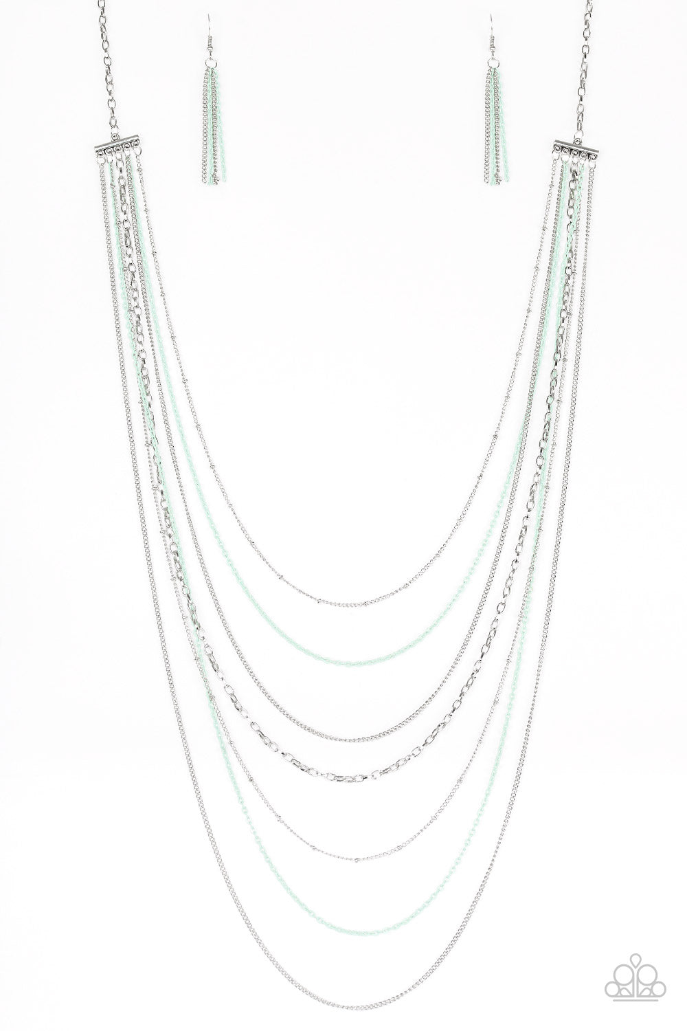 Radical Rainbows Green Necklace