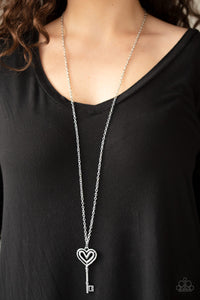 Unlock My Heart Silver Necklace