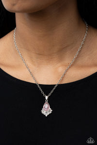 Fancy Fringe Pink Necklace