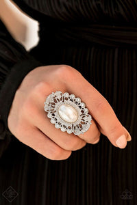 Radiantly Regal White Ring