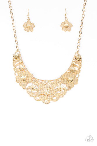 Petunia Paradise Gold Necklace