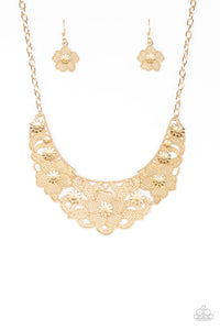 Petunia Paradise Gold Necklace