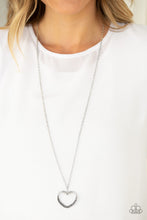 Load image into Gallery viewer, Bighearted Silver Necklace