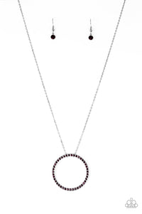 Center Of Attention Purple Necklace