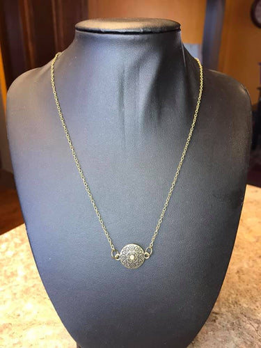 Pristinely Pasadena Brass Necklace