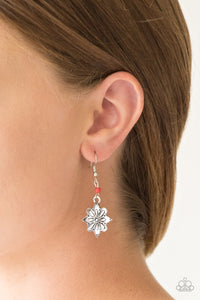 Cactus Blossom Red Earring