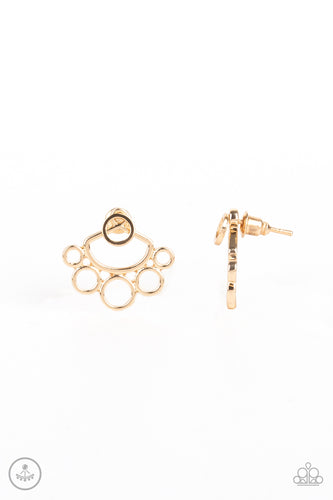 Completely Surrounded Gold Earring