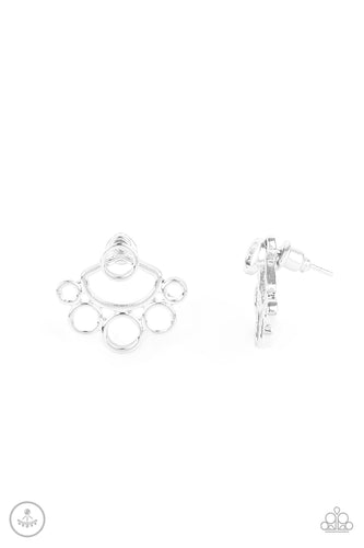 Completely Surrounded Silver Earring