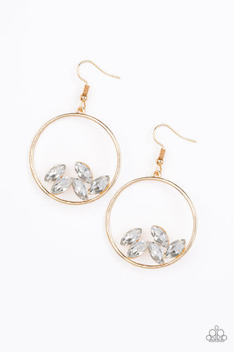 Cue The Confetti Gold Earring