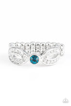 Load image into Gallery viewer, Extra Side of Elegance Blue Ring