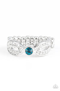 Extra Side of Elegance Blue Ring