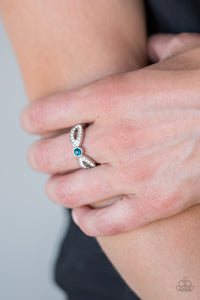 Extra Side of Elegance Blue Ring