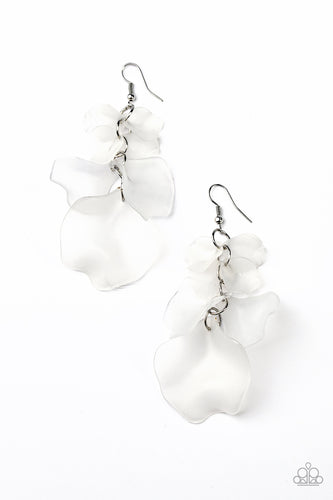 Fragile Florals White Earring