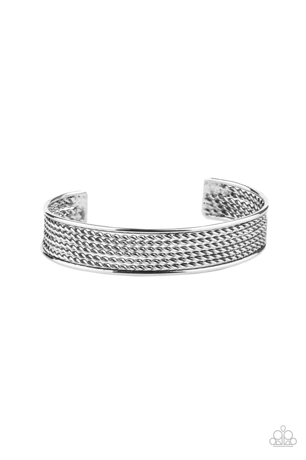 Risk-Taking Texture Silver Bracelet