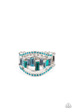 Load image into Gallery viewer, Treasure Chest Charm Blue Ring