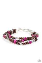 Load image into Gallery viewer, Woodsy Walkabout Pink Bracelet