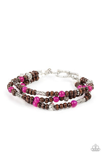 Woodsy Walkabout Pink Bracelet