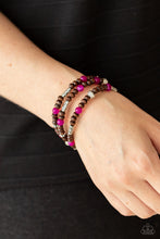 Load image into Gallery viewer, Woodsy Walkabout Pink Bracelet