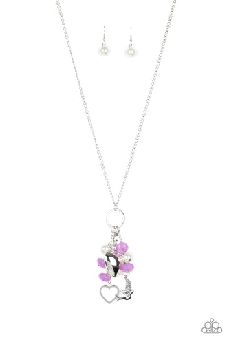 I Will Fly Purple Necklace