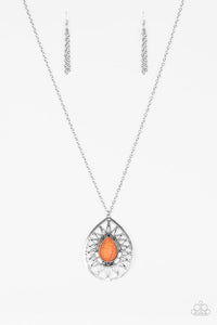Summer Sunbeam Orange Necklace