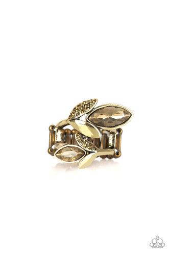 Flawless Foliage Brass Ring