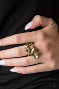 Flawless Foliage Brass Ring