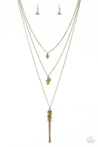 Crystal Cruisers Brass Necklace
