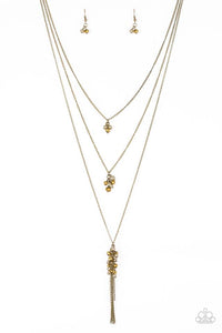 Crystal Cruisers Brass Necklace