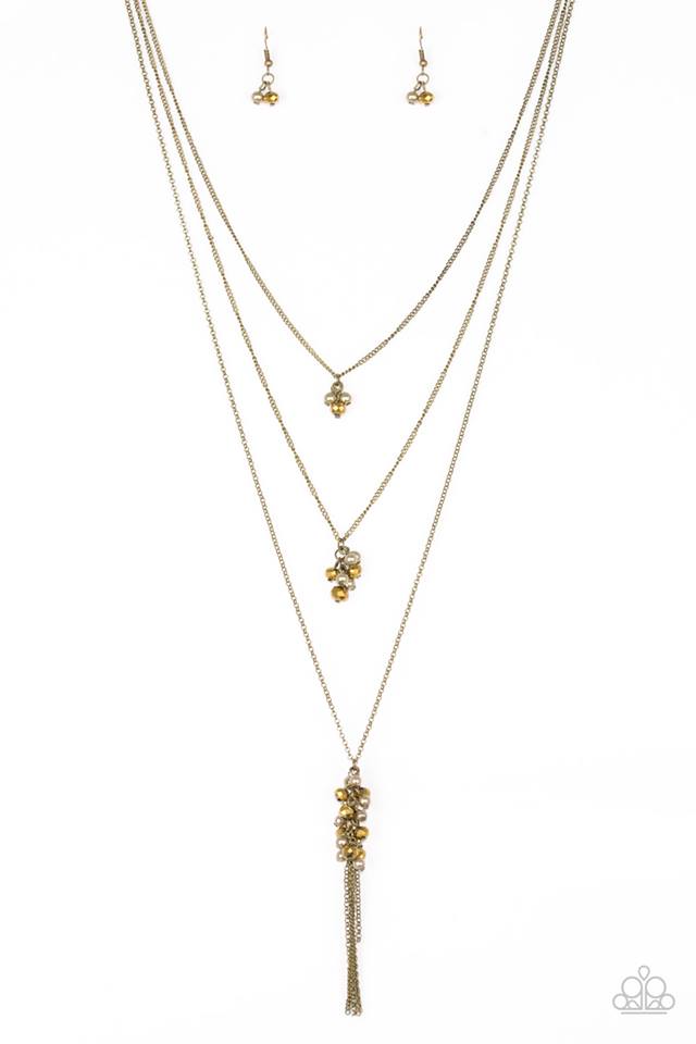 Crystal Cruisers Brass Necklace