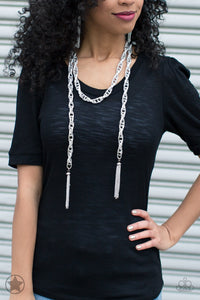 SCARFed For Attention Silver Necklace