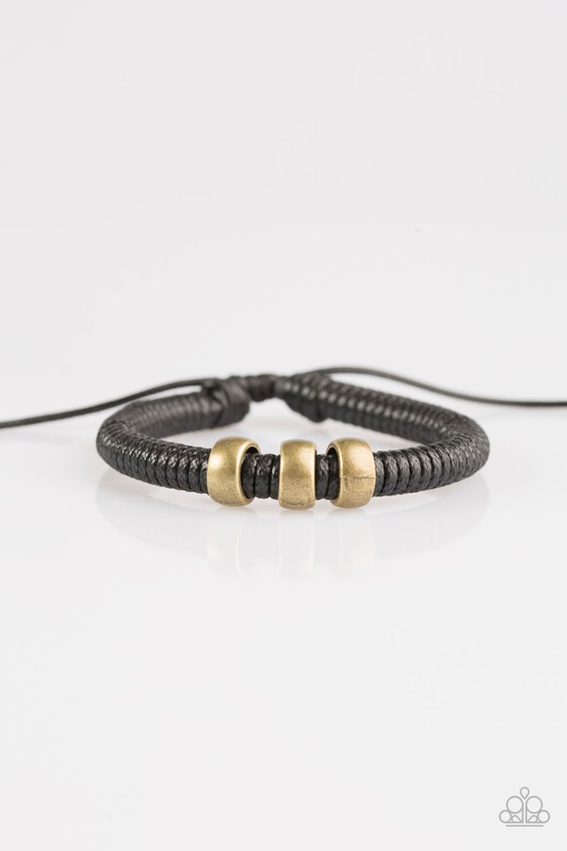 One For The Trail Black Bracelet