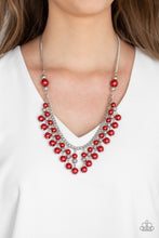 Load image into Gallery viewer, Location, Location, Location Red Necklace