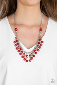 Location, Location, Location Red Necklace