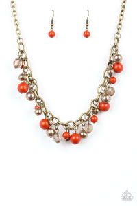 The GRIT Crowd Orange Necklace
