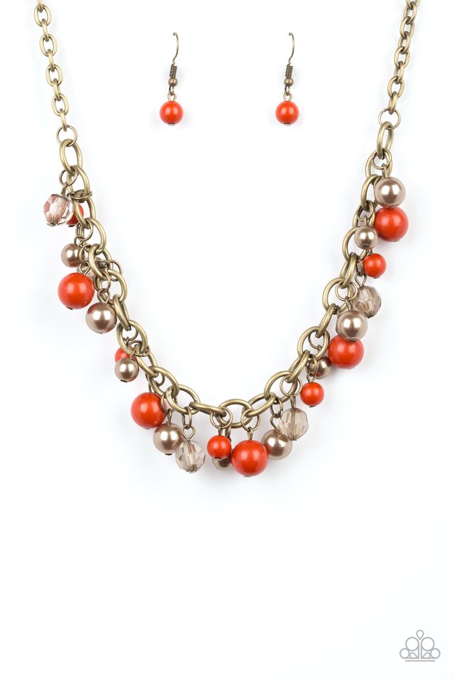 The GRIT Crowd Orange Necklace