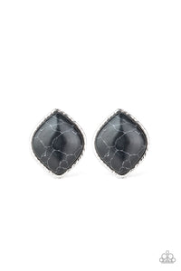 Marble Marvel Black Earring