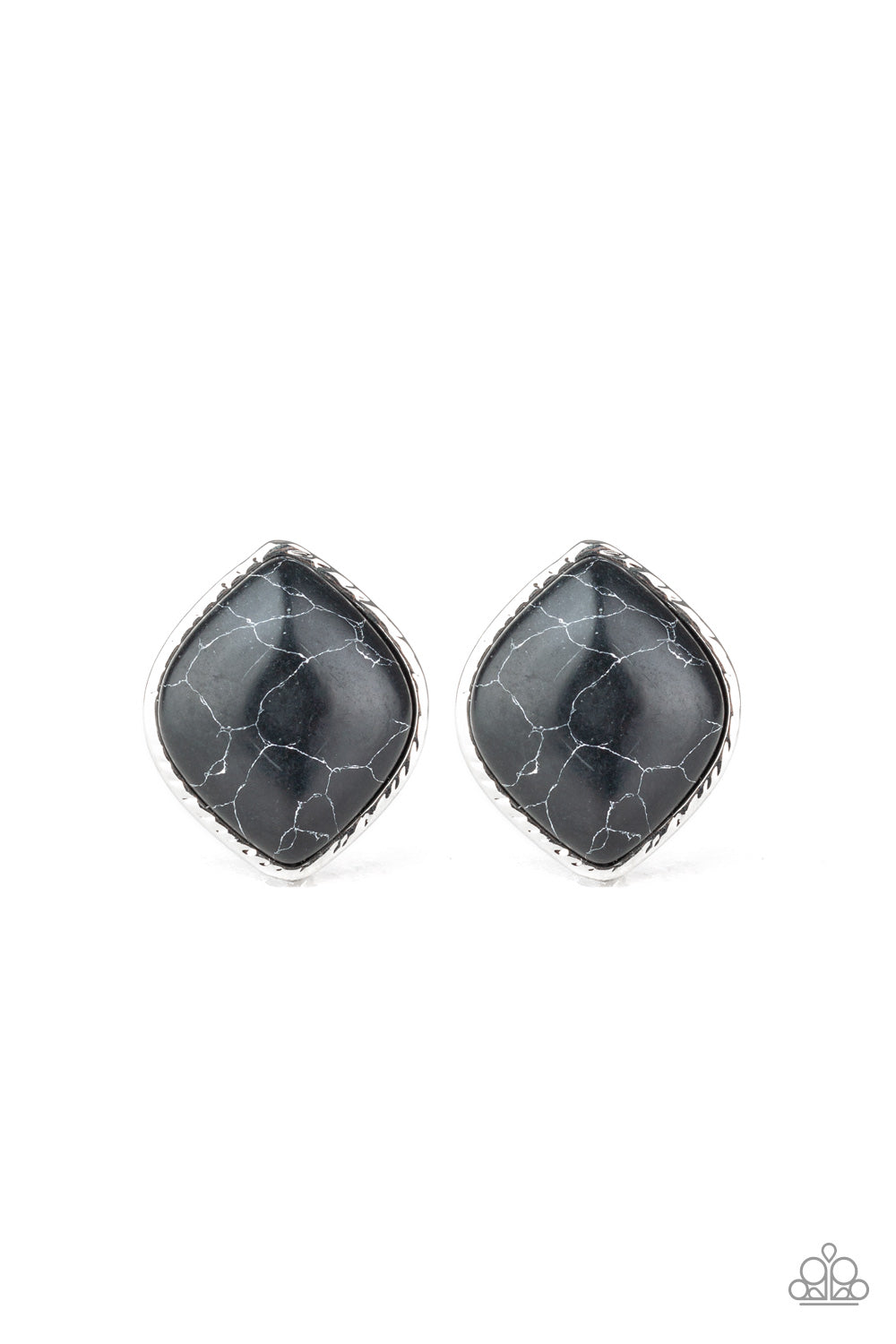 Marble Marvel Black Earring