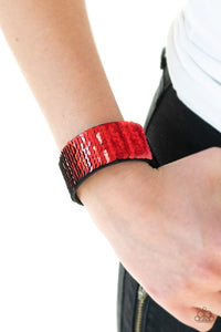 Mer-mazingly Mermaid Red Bracelet