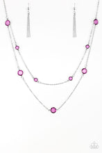 Load image into Gallery viewer, Raise Your Glass Purple Necklace