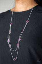 Load image into Gallery viewer, Raise Your Glass Purple Necklace