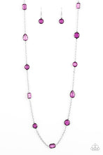 Load image into Gallery viewer, Glassy Glamorous Purple Necklace