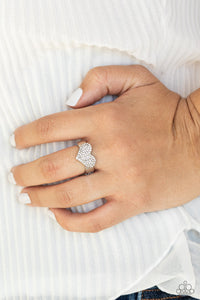 Heart of BLING White Ring