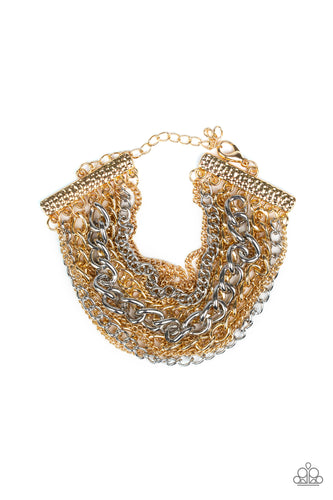 Metallic Horizon Gold Bracelet