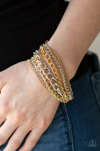 Metallic Horizon Gold Bracelet